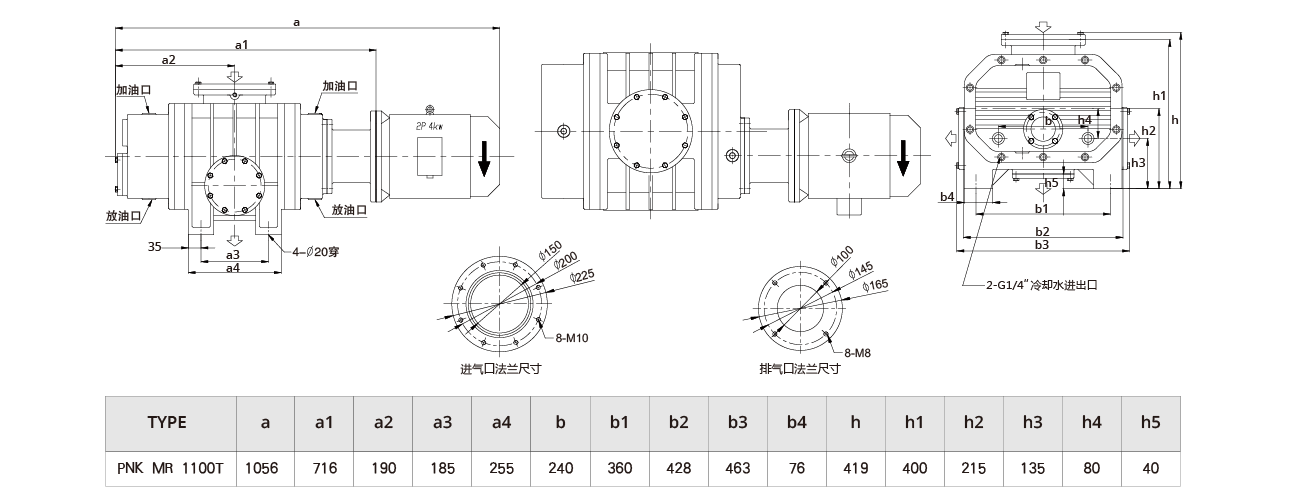 PNK MR 1100T羅茨真空泵 PNK MR 1100T羅茨(cí)真空泵(bèng)
