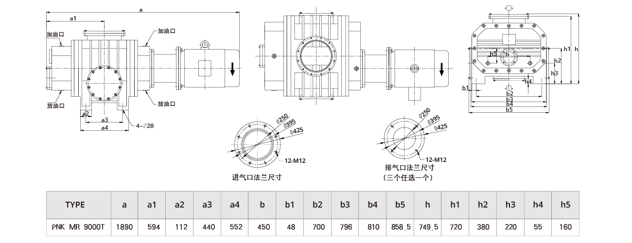 PNK MR 9000T羅茨(cí)真空泵 PNK MR 9000T羅茨真空泵