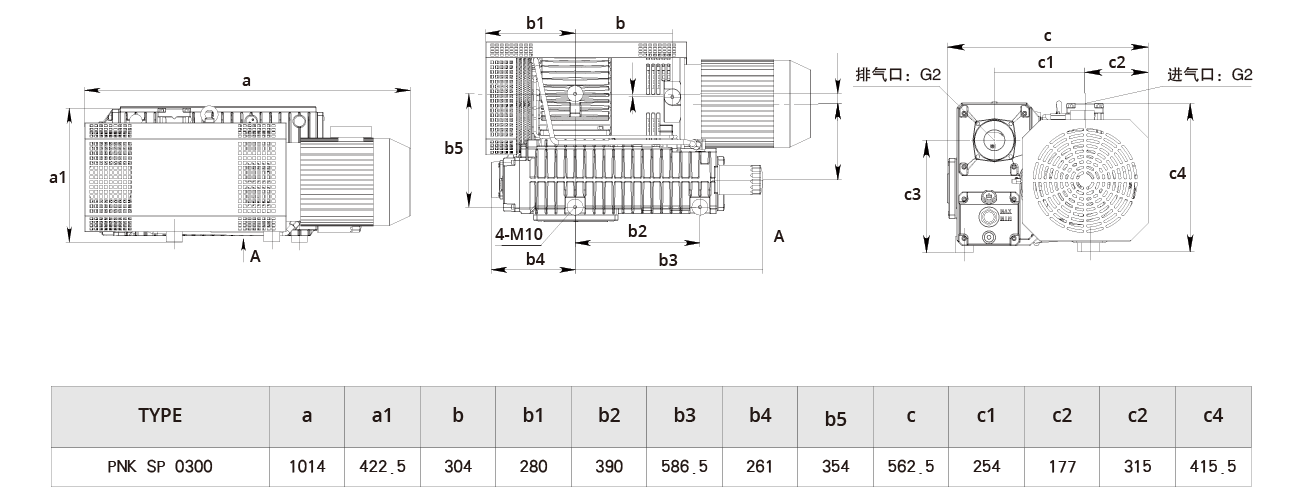 PNK SP 0300單級旋片真空泵(bèng) PNK SP 0300單級旋片真空泵